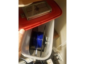 desiccant holder rubbermaid lid 3d printer accessories dessicant drybox 3d print model - Mito3D
