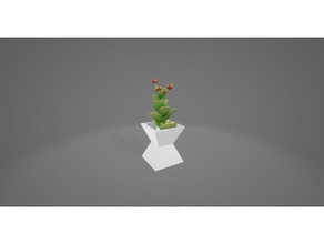 dual pyramid vase decor decoration decorative desk toy flowerpot flower pot home plant pyramids shelf vases mode 3d print model - Mito3D