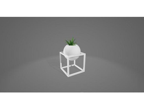 modern küre vazo dekor saksı çiçek saksısı Sanat tasarım bitki pot vazolar modu 3d print model - Mito3D