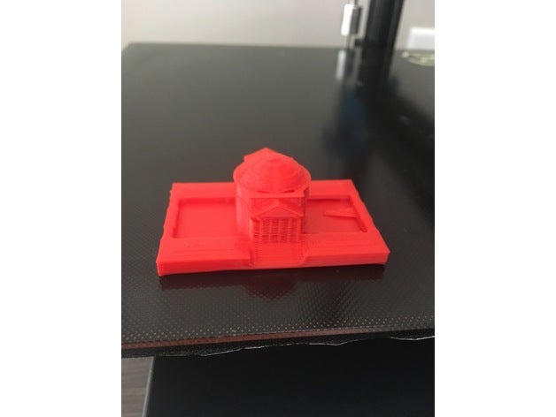 virginia Üniversitesi rotunda binalar ve yapılar 3D print model - Mito3D