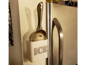 ice scoop holder kitchen & dining bar utensils utensil 3d print model - Mito3D
