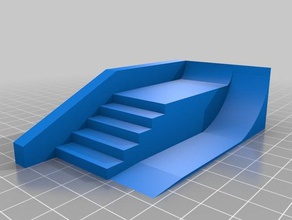 teck güverte merdiven ayarlayın oyuncaklar ve oyunlar parmak klavye skate Skate Park 3d print model - Mito3D