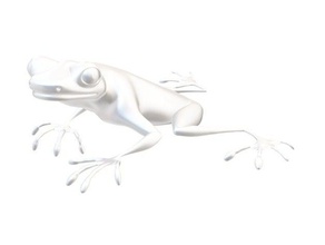 roseau blanc grenouille L'impression 3d 3d print model - Mito3D