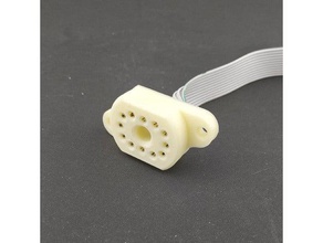 in12 socket db-25 connector pins electronics db25 in12a nixie parallel port step stp 3d print model - Mito3D