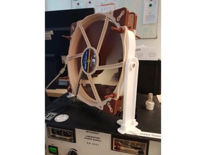 simple noctua 200mm fan holder quiet cooling household supplies halter l fter pwm usb 3d print model - Mito3D