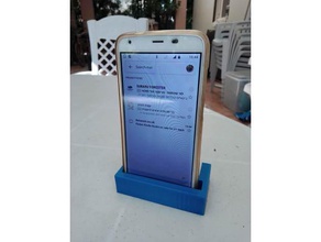 universal customizable phone dock mobile 3d print model - Mito3D