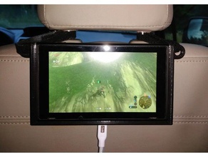 nintendo switch headrest wall mount video games hanger 3d print model - Mito3D