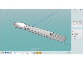 coltello forchetta cucchiaio di apprendimento 3d print model - Mito3D