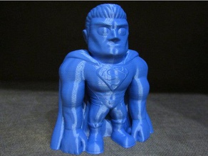 superman easy print no support models cartoon dc comics figure hero model sculpture supportless 3d print model - Mito3D
