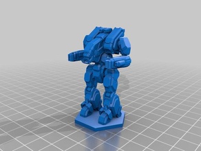 l'adjum-battletech 6mm--set heavys jouets & accessoires de jeux battletech mech mechwarrior online 3d print model - Mito3D