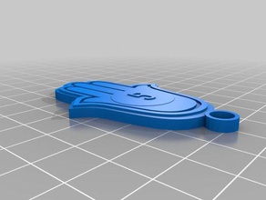 la mano di fatima giocattolo & accessori gioco chiave a catena 3d print model - Mito3D