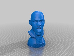 jordan busto easy print sculture 3d print model - Mito3D