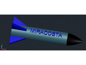 miracosta Rakete 3d-drucken 3d print model - Mito3D