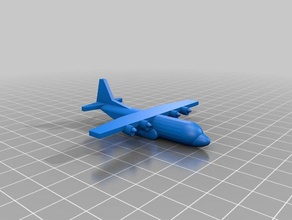 miniature c-130-k des véhicules c130 c130-k hercules 3d print model - Mito3D
