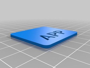 app tag signs & logos customized 3d print model - Mito3D