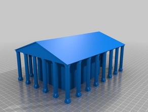 Tempel Gebäude & Strukturen Architektur n-Skala 3d print model - Mito3D