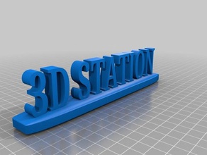 3d istasyonu baskı 3d print model - Mito3D