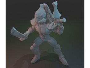 space elf attacking poison lurker games 40k asuryani eldar kill team striking scorpion warhammer40k 3d print model - Mito3D