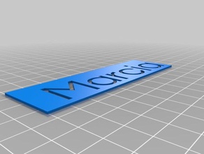 marcia kindergarten name stencil learning customized 3d print model - Mito3D