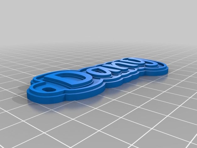 dany Schlüsselanhänger kundengebundene 3D print model - Mito3D