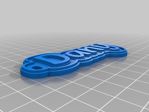 dany Schlüsselanhänger kundengebundene 3d print model - Mito3D