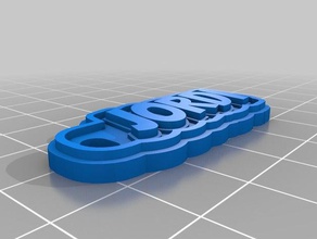 jordi Schlüsselbund Schlüsselanhänger kundengebundene 3d print model - Mito3D