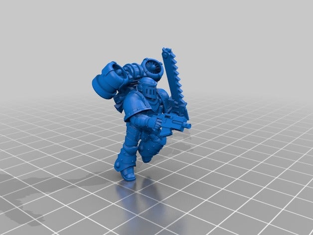 escouade de marines d'assaut jouets & jeux 30k 40k jetpack marine l'espace space warhammer warhammer30k 3D print model - Mito3D