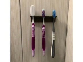 simples, titular escova de dente casa banho acessórios do banheiro gadget dentes suporte da 3d print model - Mito3D