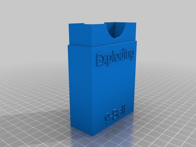 esplode 9ball scatola di carta giochi su misura 3D print model - Mito3D