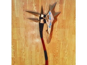 great axe ebon blade costume cosplay prop weapon death knight warcraft worldofwarcraft world 3d print model - Mito3D