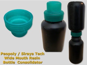 peopoly siraya tech wide mouth resin jar funnel consolidator 3d printer parts 3d print model - Mito3D