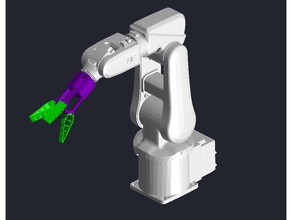 Greifer abb irb120 in der Robotik ciaa Klemme edu-ciaa fin ray ray-Effekt Roboter Roboter-Greifer 3d print model - Mito3D