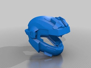 halo reach noble 5 helmet scaled standard 2xl motocycle 3d printing armor 3d print model - Mito3D