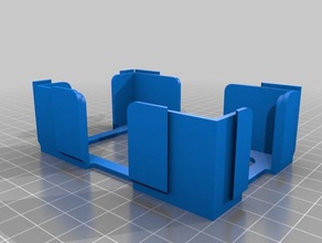 my customized parametric interlocking card tray system toy & game accessories 3d print model - Mito3D