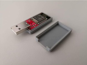 parametrico usb, custodia case l'elettronica caso recinto esp8266 alloggiamento chiavetta usb 3d print model - Mito3D