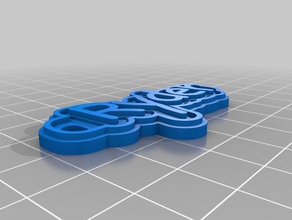 ryder blue keychains customized 3d print model - Mito3D