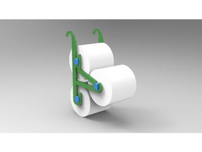 3 roll tolilet paper holder bathroom bath tissue toilet 3d print model - Mito3D