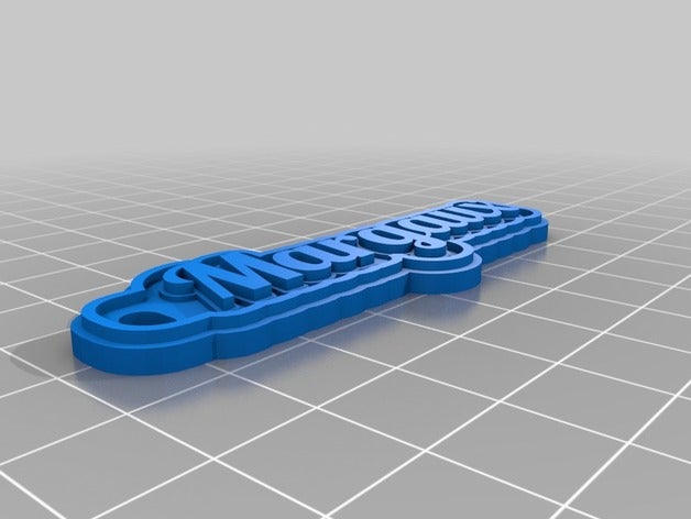 margaux Schlüsselanhänger kundengebundene 3D print model - Mito3D