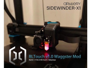 waggster mod bltouch artillery sidewinder x1 3d printer accessories 3dprinting 3d print model - Mito3D
