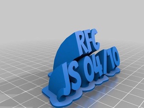js rfc de la oficina personalizado 3d print model - Mito3D