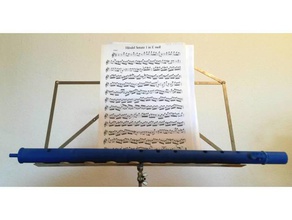 flauta traversiere versión 122 la música 3d print model - Mito3D