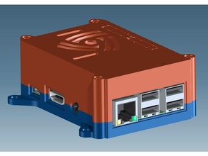 case raspberry pi high computer 3d print model - Mito3D
