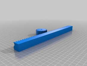 meine angepasste parametrische zahnstange mit ritzel parametric Zahnstange-Ritzel Teile kundengebundene 3d print model - Mito3D