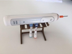 oral-b, titular da escova de dentes a cabeça stand casa banho elétrica oral-b oralb oral b suporte 3d print model - Mito3D
