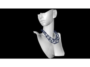 voronoi-Halskette Mode 3d print model - Mito3D