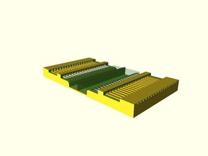doble castellation programador de plantilla a través sondas la electrónica 3d print model - Mito3D