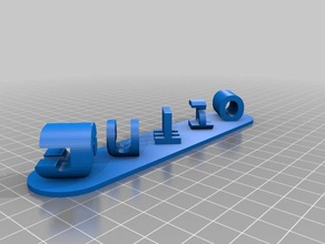 gema julio Schilder & logos kundengebundene 3d print model - Mito3D