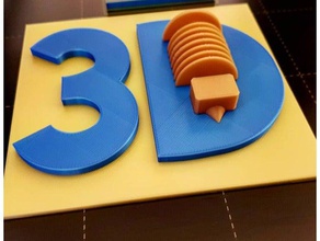 Logo 3d druck & suporte multicolor A impressão 3d print model - Mito3D