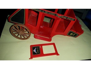 playmobil 1976 stage coach door toy & game accessories western 3d print model - Mito3D