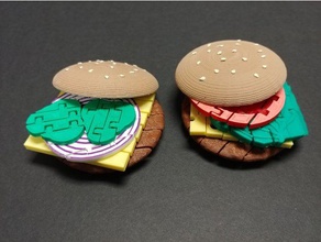 flexi burger toys & games articulated flexi food toys
